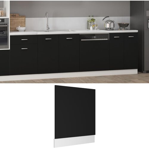 VidaXL Plo&amp;scaron;ča za pomivalni stroj črna 59,5x3x67 cm iverna plo&amp;scaron;ča, (20622972) Slike