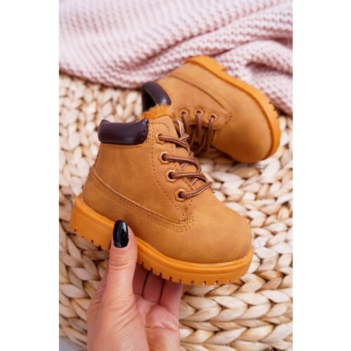Boto Children's Warmed Trappers Boots Camel Dexter Cene