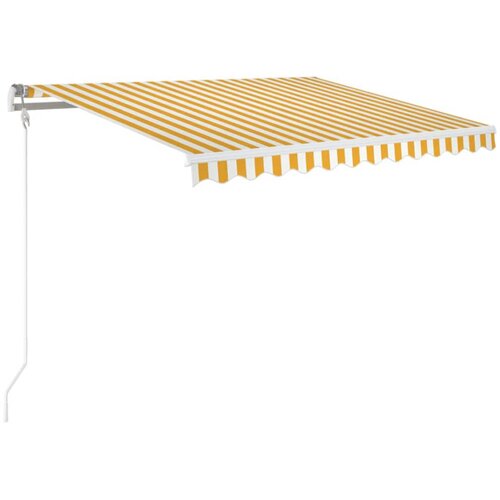Maison Chic Avtomatsko zložljiva tenda - Senčniki 350x250 cm rumena in bela, (22038789) Cene