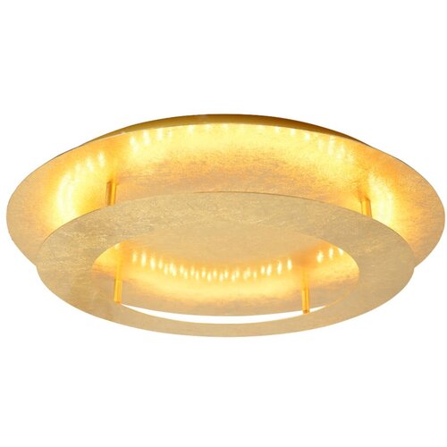 Candellux Lighting lED stropna svetilka v zlati barvi s kovinskim senčilom 50x50 cm Merle Cene