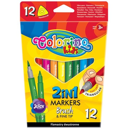  Dvostrani markeri za decu Colorino 12 kom Slike