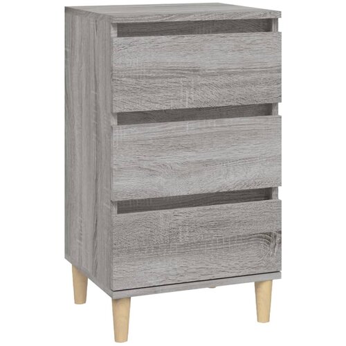 Maison Chic Nočna omarica - Nočna miza siva sonoma 40x35x70 cm inženirski les, (21687448) Slike