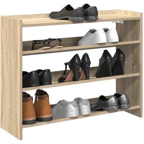 vidaXL Stalak za cipele boja hrasta 80x25x62 cm konstruirano drvo Cene