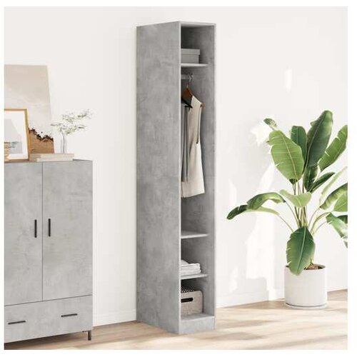vidaXL Ormar siva boja betona 30 x 50 x 200 cm od konstruiranog drva Cijene