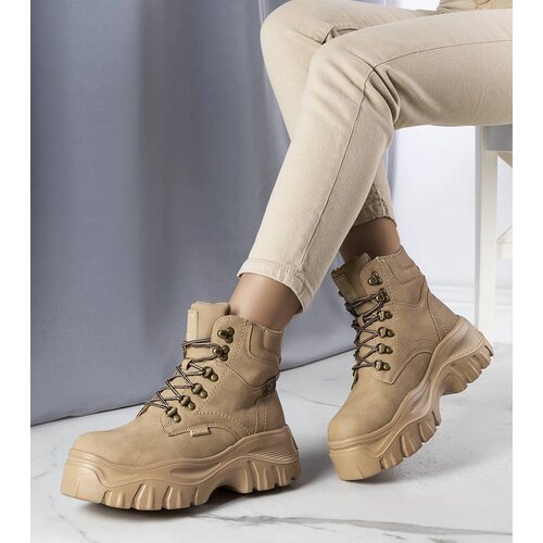 Gemre Beige hiking boots Big Star Cene