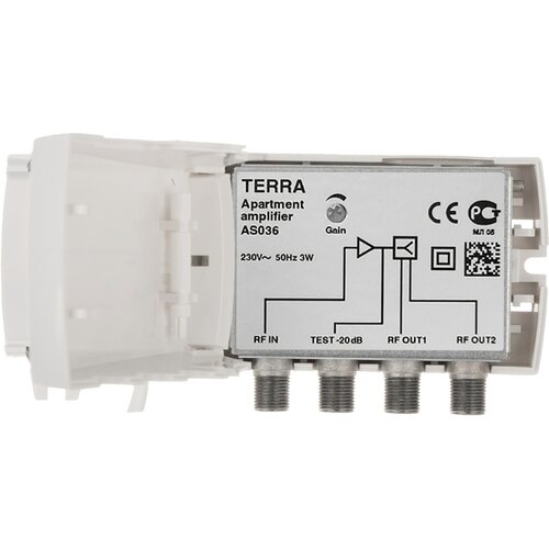 Terra Electronic pojačavač dva izlaza 47- 862 MHz 23dB AS036 Slike