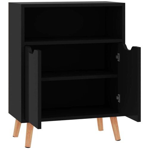 VidaXL Komoda visoki sjaj crna 60 x 30 x 72 cm od iverice Slike