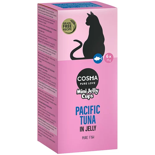 Cosma Mini Jelly Cups 6 x 25 g - Pacifička tuna