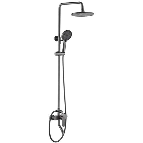 Inter Ceramic Usponski tu&scaron; 1f+rucica 5f+slavina venecia sedal crna mat Cene