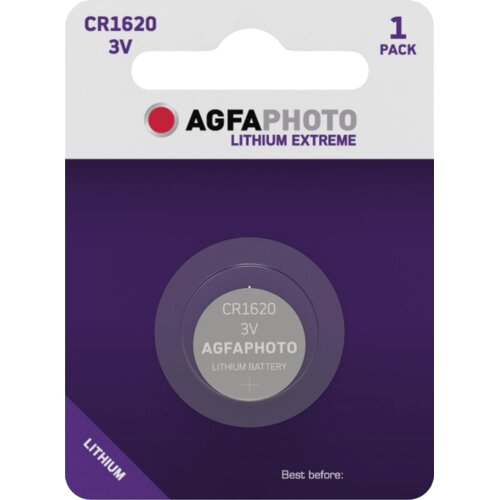 Agfa baterija litijeva CR1620, 3V gumbna, blister pak. 1 kos. - APCR1620 B1 Cene