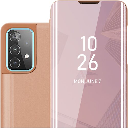 Cadorabo CARE, združljiv s Samsungom v Kunzit Pink - prozorno za za&amp;scaron;čito z ogledalom z zrcalo z funkcijo stojala 360 stopinj za&amp;scaron;čita, (20568870) Slike