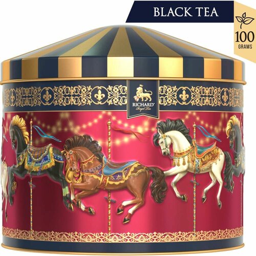 Richard tea royal merry-go-round - crni čaj u metalnoj kutiji, rinfuz 100g red Cene