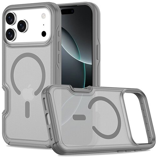 INF Magnetno ohi&scaron;je Slim Fit, združljivo z iPhone 17 Pro Max - sivo, brezžično polnjenje Magsafe, (5000274423) Cene