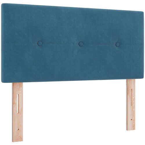 vidaXL LED Headboard S Cvetličnim Naborom Temno Modra 100 cm Žamet, (22051555) Cene