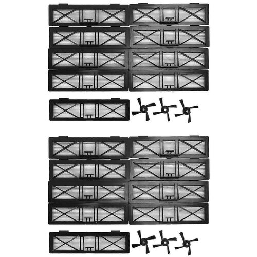 INORCO 18 HEPA filtrov 6 stranskih krtač za Botvac D3 D4 D5 D6 D7 D70 D75 D80 D85 Povezani Botvac 75e 80 85, (21875011) Slike