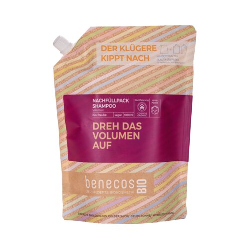 Benecos benecosBIO &amp;scaron;ampon za volumen &amp;quot;Dreh das Volumen auf&amp;quot; - 1.000 ml Slike