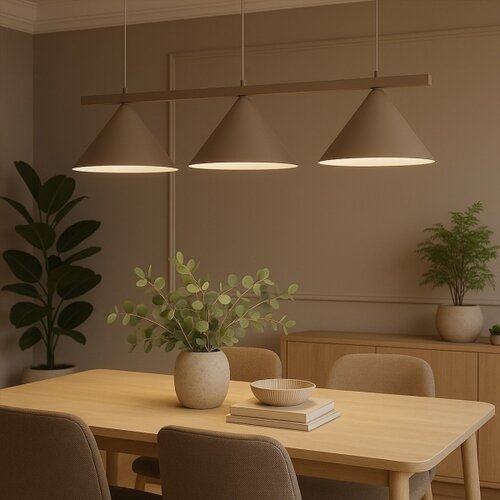  Visilica na sajli CAPITAL 3xGX53/15W/230V, bež Slike