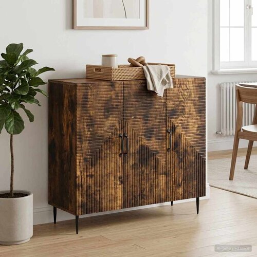  Kreveta Dimljeni hrast 89 x 34,5 x 80 cm Konstruirano drvo Cene