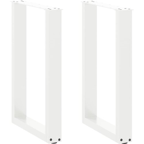  Noge za blagovaonski stol U-oblik 2 kom Bijele 50 x (72-73) cm Čelik Cijene