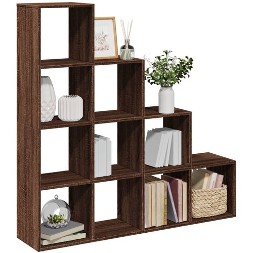 vidaXL Pregrada/regal za knjige 4 razina hrast 131,5x29x131,5cm drveni Cijene