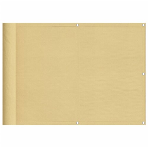 vidaXL Balkonski zaslon boja pijeska 75x300 cm 100 % poliester Oxford Cijene