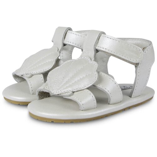 Donsje® otro&scaron;ki sandali ushy scallop off white metallic leather Cene