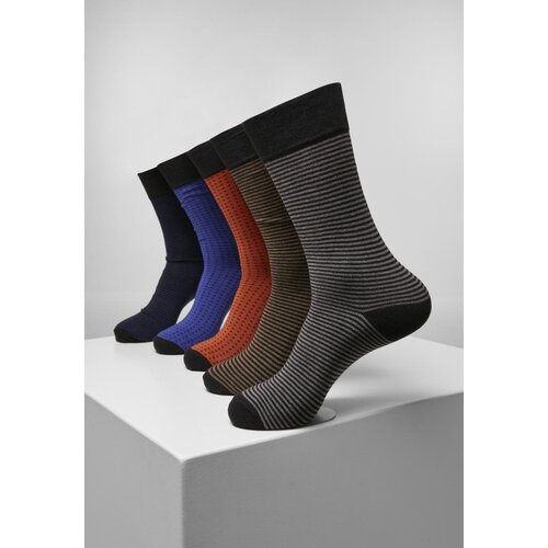 Urban Classics Stripes And Dots Socks 5-Pack Multicolor Slike