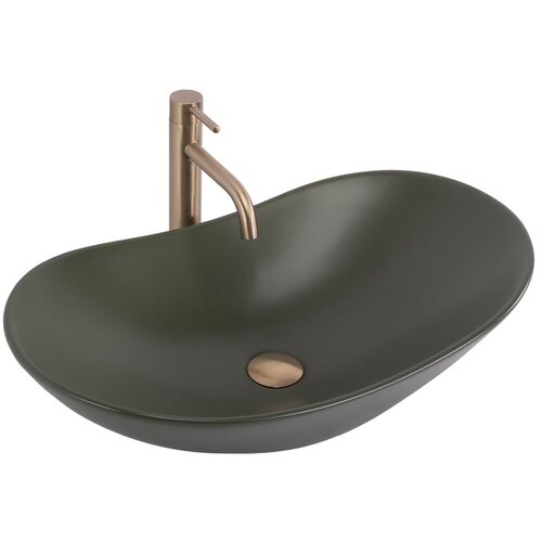 REA Bath Umivalnik Royal Olive Matt countertop Slike