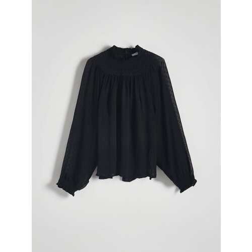 Reserved bluza iz viskoze - črna Cene