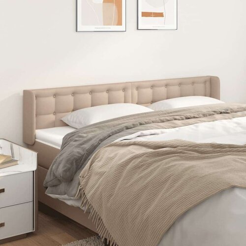  Uzglavlje s u&scaron;ima boja cappuccina 203x16x78/88 cm umjetna koža Cijene
