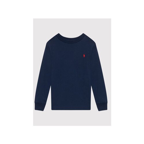 Polo Ralph Lauren Bluza Ls Cn 322843804002 Mornarsko modra Regular Fit Slike