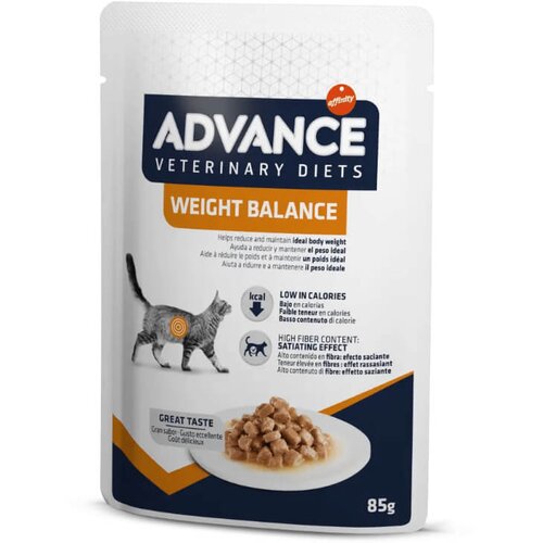 Advance veterinarska dieta Weight Balance Cat - svinjina, pi&scaron;čanec - 85 g 85 g Cene