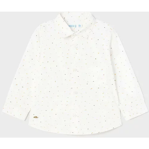 Mayoral Bombažna srajca za dojenčka bela barva
