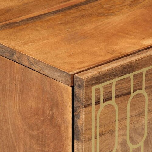  Noćni ormarić 50 x 33 x 60 cm od masivnog drva manga - boja meda 1 Slike