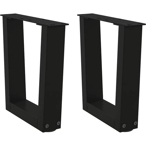  Noge za klub stolić V-oblika 2 kom Crne 40 x (30-31,3) cm Čelik Slike