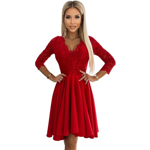 Numoco Dress with lace neckline Slike