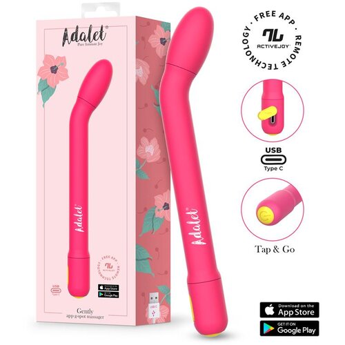 Adalet VIBRATOR Gently G-Spot With App Pink Slike