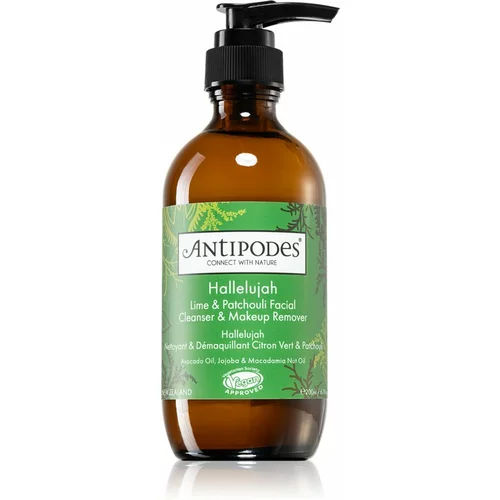 Antipodes hallelujah lime & patchouli cleanser & makeup remover