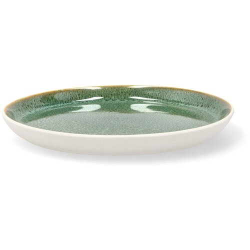 Bitz Bel/zelen desertni krožnik iz kamenine &amp;oslash; 21 cm White/Green &amp;ndash; Slike