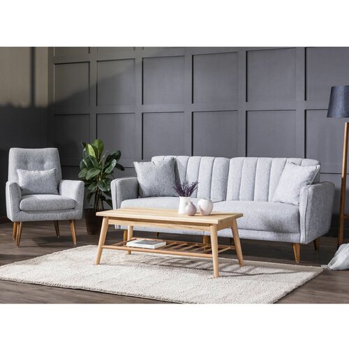 Aqua-TKM03-1008 sivi sofa-krevet set Slike