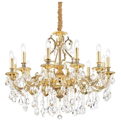 Ideal Lux kristalni luster na lancu gioconda 12xE14/40W/230V prečnik 90 cm zlatna Cene
