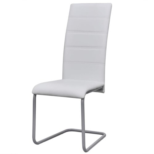 Maison Chic Nihajni Jedilni stoli - Vzorci stoli 2 kosa belo umetno usnje A1532, (22031040) Cene