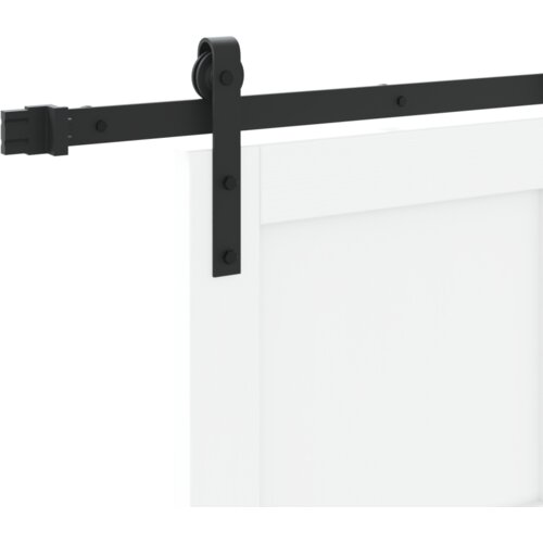 vidaXL klizna vrata s setom dijelova bijela 86x211 cm od čvrstog drva bora Cene