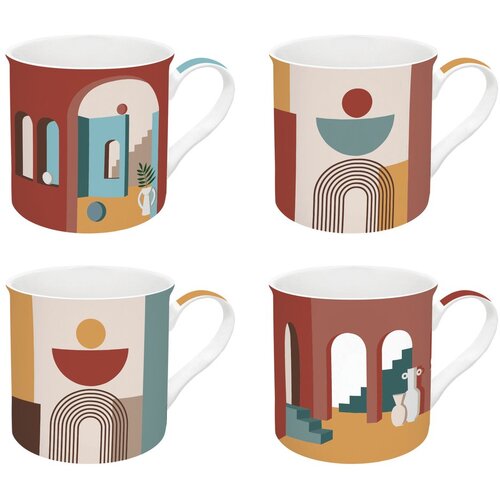 Easy Life Set skodelic 4v1 Illusion Fine China Slike