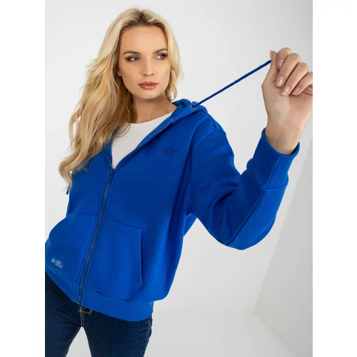 Fashion Hunters Dark blue SUBLEBEL zip sweatshirt
