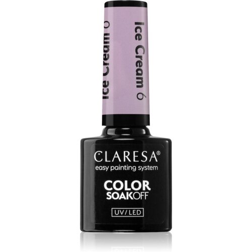 Claresa SoakOff UV/LED Color Ice Cream gel lak za nohte odtenek 6 5 g Slike