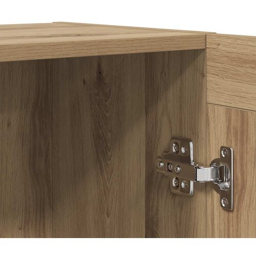  Komoda boja hrasta artisan 120x30,5x70 cm od konstruiranog drva Smeđa Slike