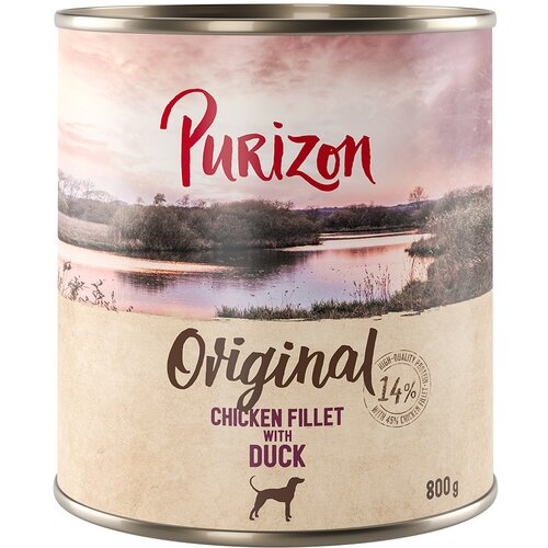  Ekonomično pakiranje Purizon 12 x 800 g  - Adult: pileći file s pačetinom, mrkvom i kupinom Cijene