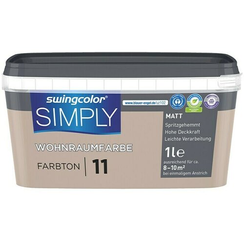 SWINGCOLOR NOTRANJA DISPERZIJSKA BARVA SIMPLY ŠT.11 (1 l, svetlo rjava) Cene