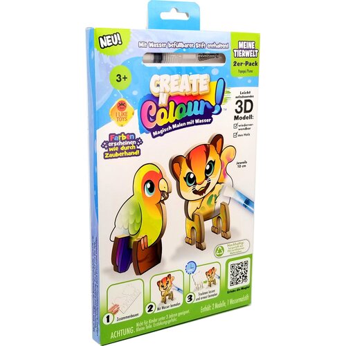 CREATE 'N COLOUR Moj živalski svet &ndash; puma in papiga - 1 k. Cene